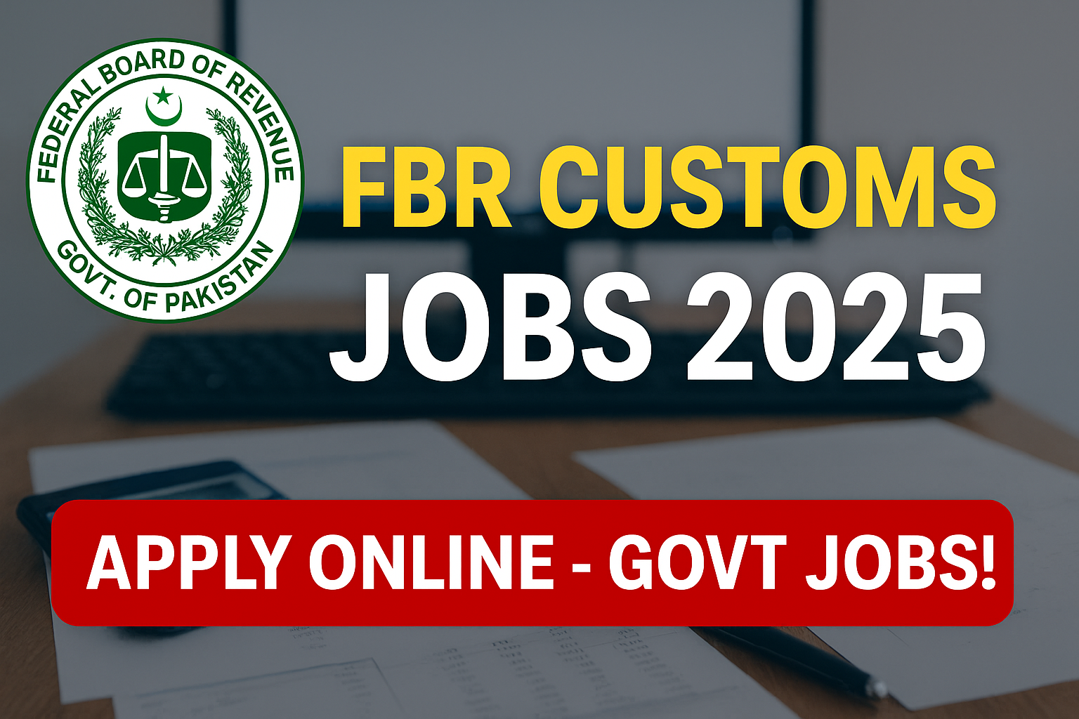 FBR Jobs 2025 Apply Online