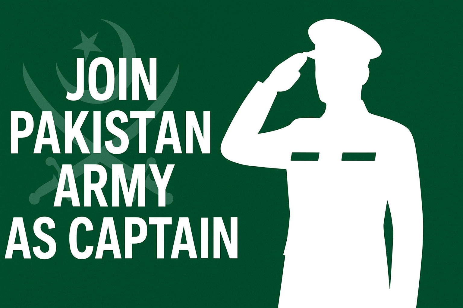 Join Pakistan Army as Captain