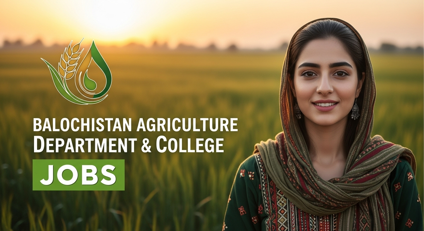 Balochistan Agriculture Department and College Jobs 2025